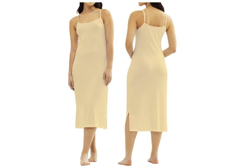 TEXEMP Unterkleid Damen Unterkleid Unterrock Nachtkleid Mini Spaghettiträger Unterwäsche (1-tlg., Bambus-Line) Bambus Viskose von TEXEMP