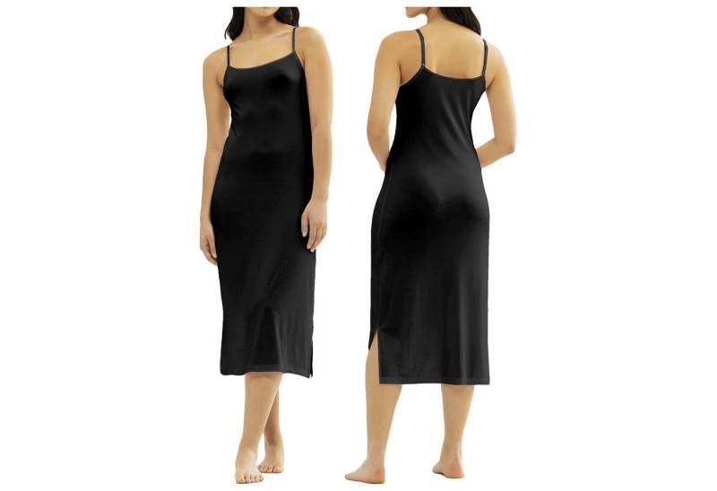 TEXEMP Unterkleid Damen Unterkleid Unterrock Nachtkleid Mini Spaghettiträger Unterwäsche (1-tlg., Bambus-Line) Bambus Viskose von TEXEMP