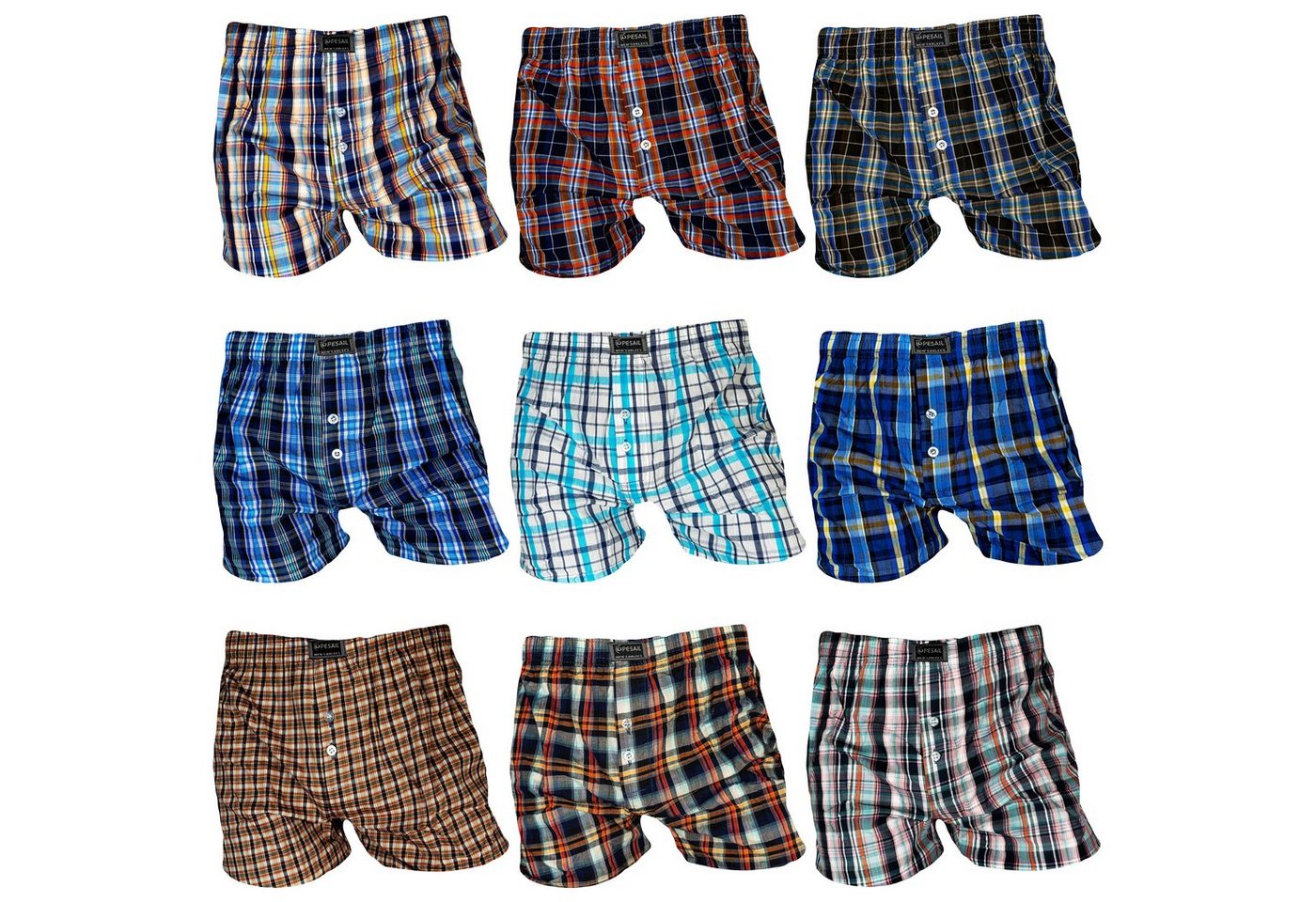 TEXEMP Webboxer 5er - 10er Pack Herren Boxershorts Webboxer Baumwolle Boxer Shorts (Packung, 10-St) 80% Baumwolle von TEXEMP