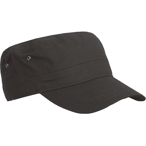 TEXXILLA Trooper Cap - Cooles Cap im Army-Stil aus strapazierfähigem Baumwoll-Canvas, Farbe:Anthracite von TEXXILLA