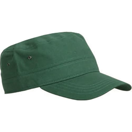 TEXXILLA Trooper Cap - Cooles Cap im Army-Stil aus strapazierfähigem Baumwoll-Canvas, Farbe:Dark Green von TEXXILLA