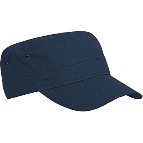 TEXXILLA Trooper Cap - Cooles Cap im Army-Stil aus strapazierfähigem Baumwoll-Canvas, Farbe:Navy von TEXXILLA