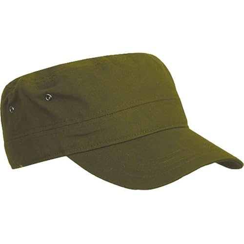 TEXXILLA Trooper Cap - Cooles Cap im Army-Stil aus strapazierfähigem Baumwoll-Canvas, Farbe:Olive von TEXXILLA