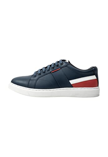 TEYLON Herren Sneakers aus Leder, Marine, 43 EU von TEYLON