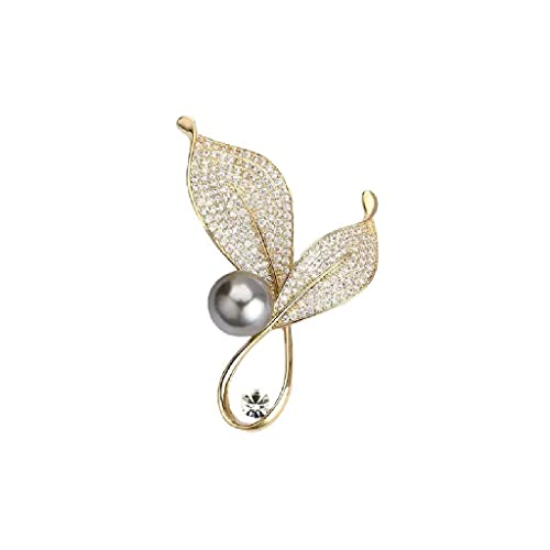 Anzug-Brosche, Perlen-Corsage, kleine, duftende Anstecknadeln, Zubehör (D 5,5 x 3,5 cm) von TEmkin