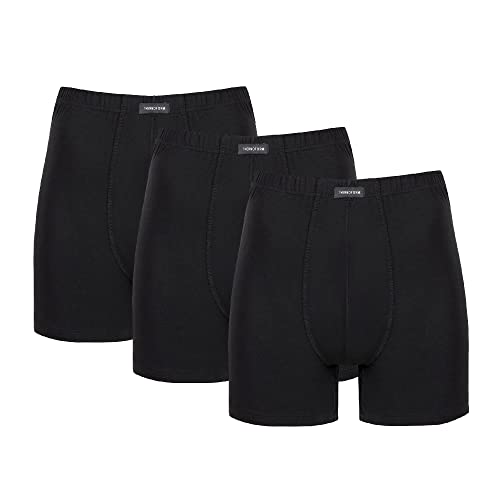 TF Thermoform Herren Boxershorts aus 95 % Bambus, 3er-Pack, weich und atmungsaktiv, Schwarz, Schwarz , L von TF Thermoform