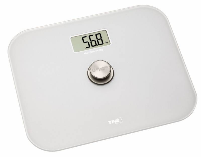 TFA Dostmann Personenwaage Digitale Waage ECO-STEP TFA 50.1014.02 Glas-Trittfläche von TFA Dostmann