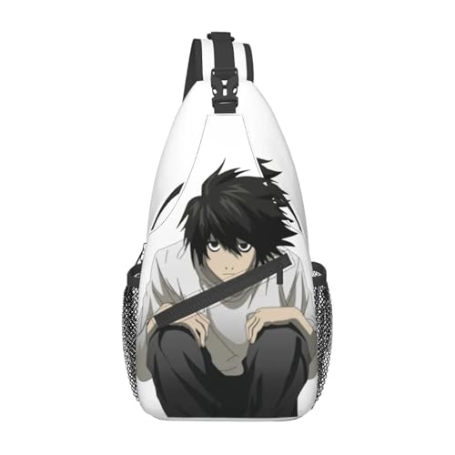 TFDGDGH L Death Note Sling Taschen Brust Crossbody Schulter Rucksack Reise Wandern Tagesrucksäcke Anime Japan Manga Männer Frauen Taschen TFDGDGH L Death Note Sling Taschen Brust Crossbody Schulter Rucksack Reise Wandern Tagesrucksäcke Anime Japan Manga Männer Frauen Taschen von TFDGDGH