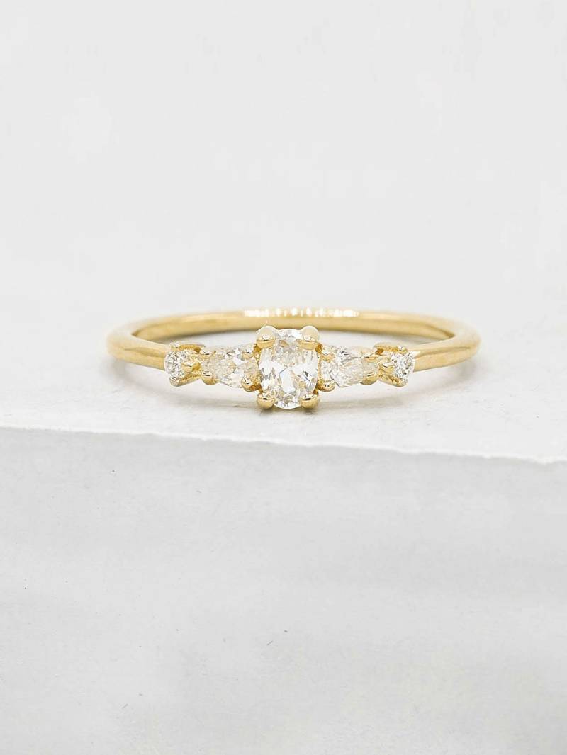 Vintage Inspiriert Ring - Gold | Kleiner Stapelring Versprechen Temporärer Ehering Freundschaftsring von TFHJEWELRY