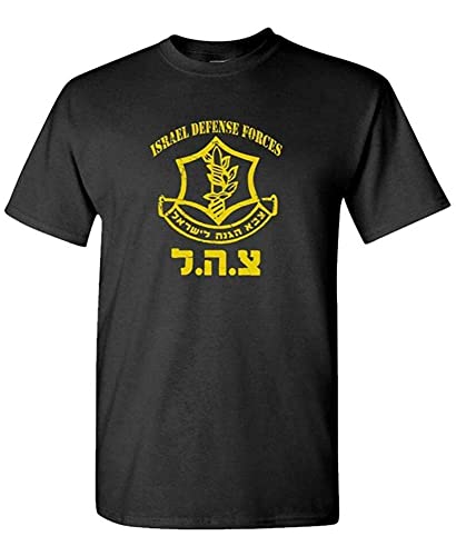 IDF Israeli Defense Force Mens Outdoor Graphic T-Shirt Black S IDF Israeli Defense Force Mens Outdoor Graphic T-Shirt Black S von TFHsedftr3