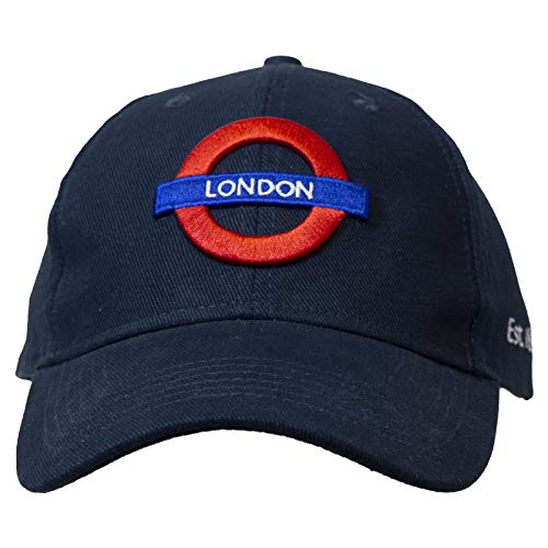 TFL Lilaj London Underground Baseballkappe Transport für London, leicht, atmungsaktiv, mit London-U-Bahn-Logo, Marineblau von GWCC
