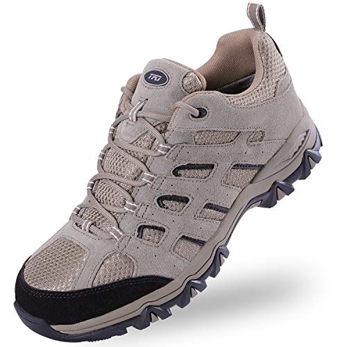 TFO Wanderschuhe Herren wasserdichte Luftzirkulation Einlegesohle Knöchelstütze rutschfest Leicht für Outdoor Trekking Walking von TFO