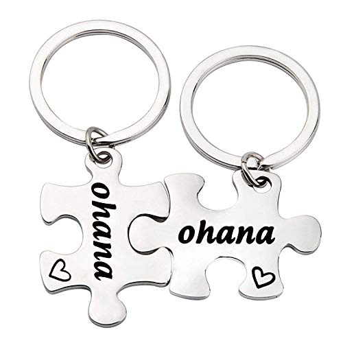 TGBJE Ohana Puzzle Schlüsselanhänger-Set Ohana bedeutet für Beste Freundin, Familie von TGBJE