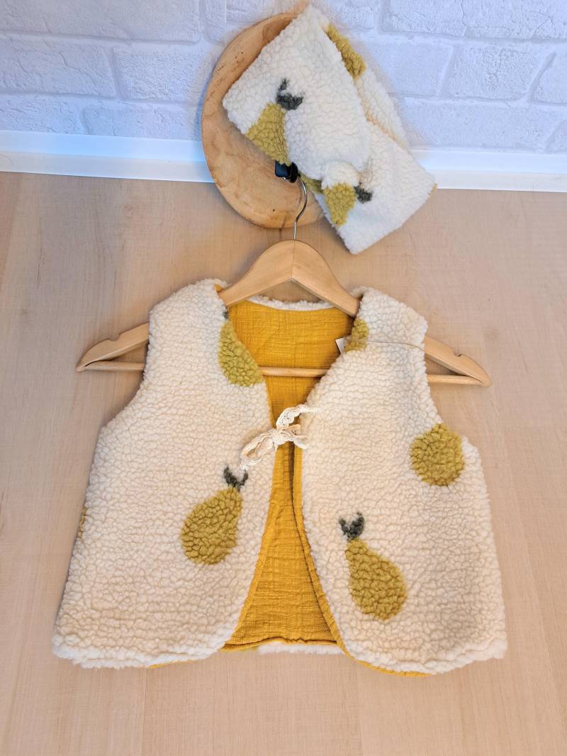 Weste - Teddyweste Kinderweste Teddyoutfit Teddyplüsch von TGMHandmadeshop