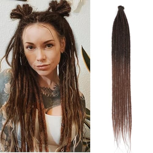 Single Ended Dreadlock Extensions 24 Zoll Ombre Blonde 0,6 cm Breite Dünne Synthetische Dreads Hippie Wool Dreads 10 Strähnen Handgefertigte Loc-Extensions Für Frauen Männer (SE 10 Strands, 1B/30) Single Ended Dreadlock Extensions 24 Zoll Ombre Blonde 0,6 cm Breite Dünne Synthetische Dreads Hippie Wool Dreads 10 Strähnen Handgefertigte Loc-Extensions Für Frauen Männer (SE 10 Strands, 1B/30) von TGYHCJBY