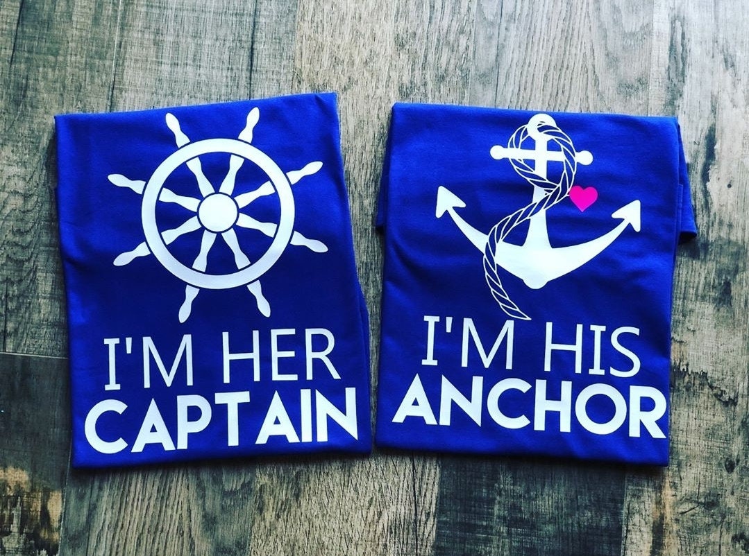 Kapitän Und Anker Bundle Paare Shirts, Seine Ihre von TGloryBoutique