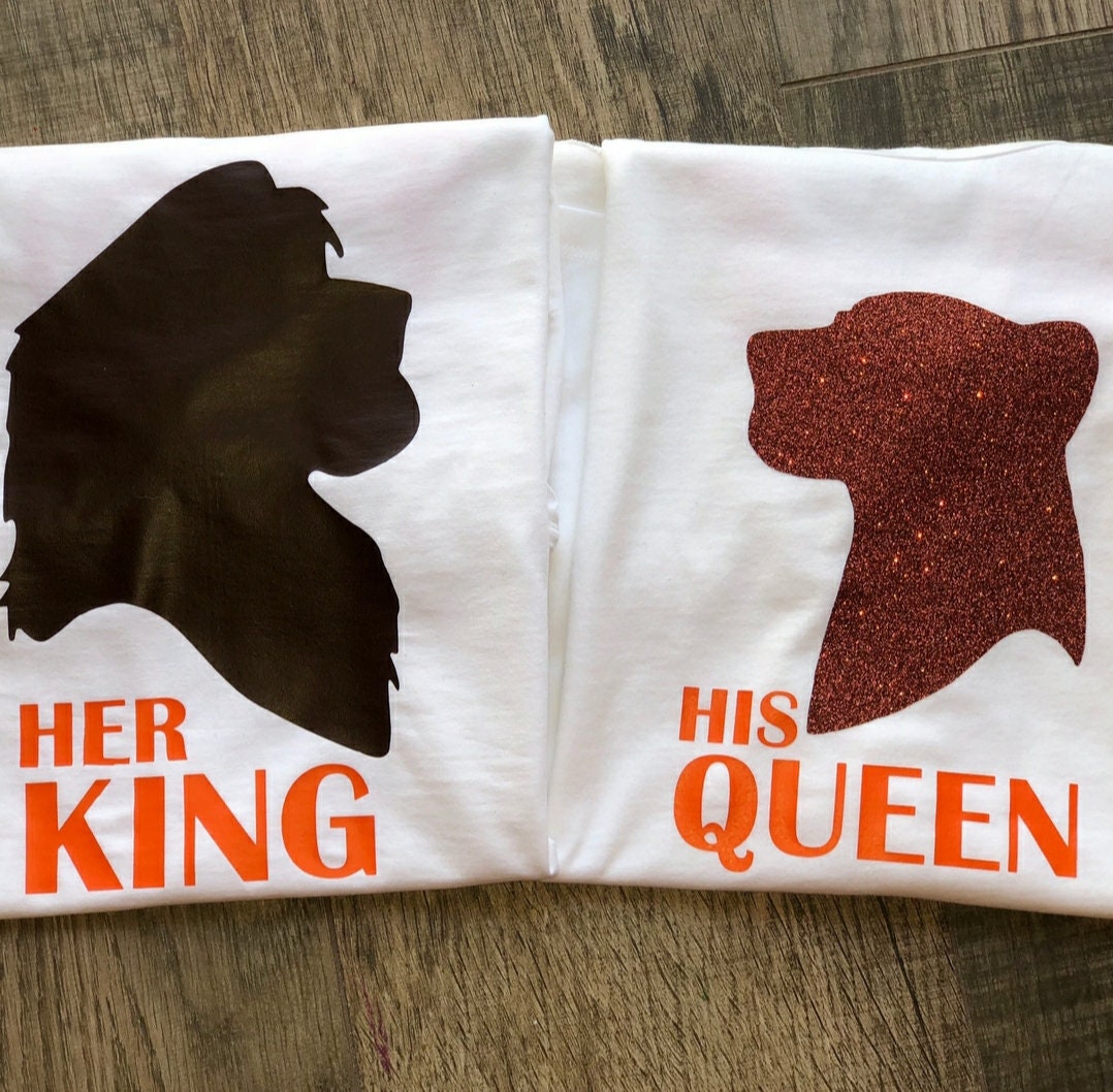 Löwenkönig Paare T Shirt Set von TGloryBoutique