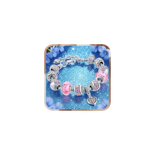 THALASIENE Verstellbares Charms Armband,Dupes Bettelarmband,Herz Armbander Charm,DIY Armbänder Silberarmband,Geschenk Für Mädchen Kinder,Glitzernden Kristall Herz Charm THALASIENE Verstellbares Charms Armband,Dupes Bettelarmband,Herz Armbander Charm,DIY Armbänder Silberarmband,Geschenk Für Mädchen Kinder,Glitzernden Kristall Herz Charm von THALASIENE