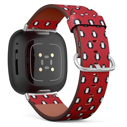 Kompatibel mit Fitbit Sense/Sense 2/Versa 4/Versa 3, Ersatz-Leder-Uhrenarmband (niedliche Kinder, Mädchen, Jungen) Smartwatch-Armband von THAZEE