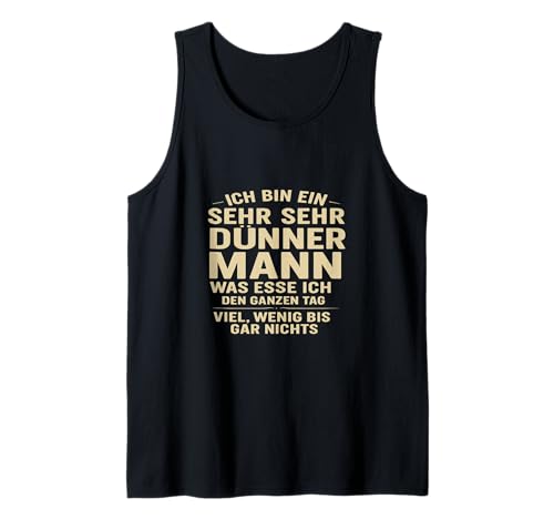 Herren Ich bin ein sehr dünner Mann – Lustiger Spruch Tank Top von THB