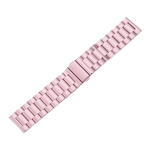 THBGTCNQ Edelstahl-Uhrenarmband, universelles Ersatzarmband for Herren und Damen, Schnellverschluss(Pink,20mm) von THBGTCNQ