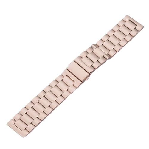 THBGTCNQ Edelstahl-Uhrenarmband, universelles Ersatzarmband for Herren und Damen, Schnellverschluss(Rose gold,22mm) von THBGTCNQ