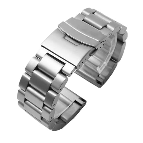 THBGTCNQ Edelstahl-Uhrenarmband, universelles Ersatzarmband for Herren und Damen, Schnellverschluss(Silver,26mm) von THBGTCNQ