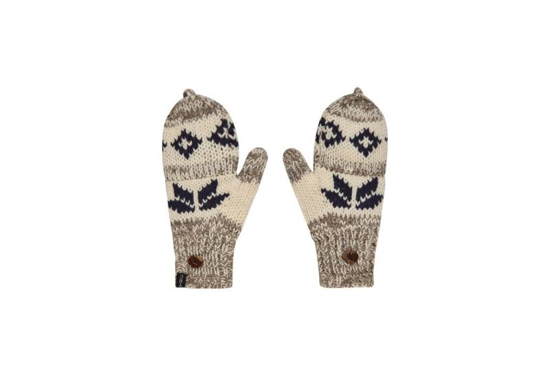 THC Natural Line Strickhandschuhe THC Klapphandschuhe 609 Norweger grau (1 Paar, 1-St., 1 Paar) abklappbare Fingerspitze von THC Natural Line