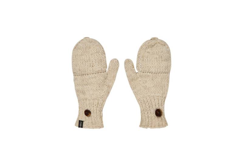 THC Natural Line Strickhandschuhe THC Klapphandschuhe 713 weiß (1 Paar, 1-St., 1 Paar) abklappbare Fingerspitzen von THC Natural Line