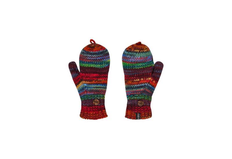 THC Natural Line Strickhandschuhe THC Klapphandschuhe 727 bunt (1 Paar, 1-St., 1 Paar) abklappbare Fingerspitzen von THC Natural Line