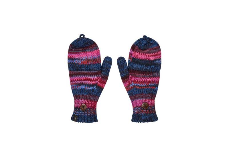 THC Natural Line Strickhandschuhe THC Klapphandschuhe 805 bunt (1 Paar, 1-St., 1 Paar) abklappbare Fingerspitzen von THC Natural Line