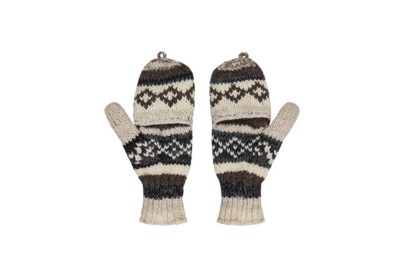 THC Natural Line Strickhandschuhe THC Klapphandschuhe 888 (1 Paar, 1-St., 1 Paar) abklapobare Fingerspitzen von THC Natural Line