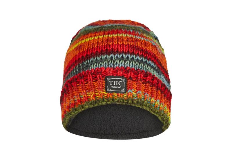 THC Natural Line Strickmütze THC Schafwoll Rollcap 616 (1 Stück, 1-St., 1 Stück) Innenfutter Fleece von THC Natural Line