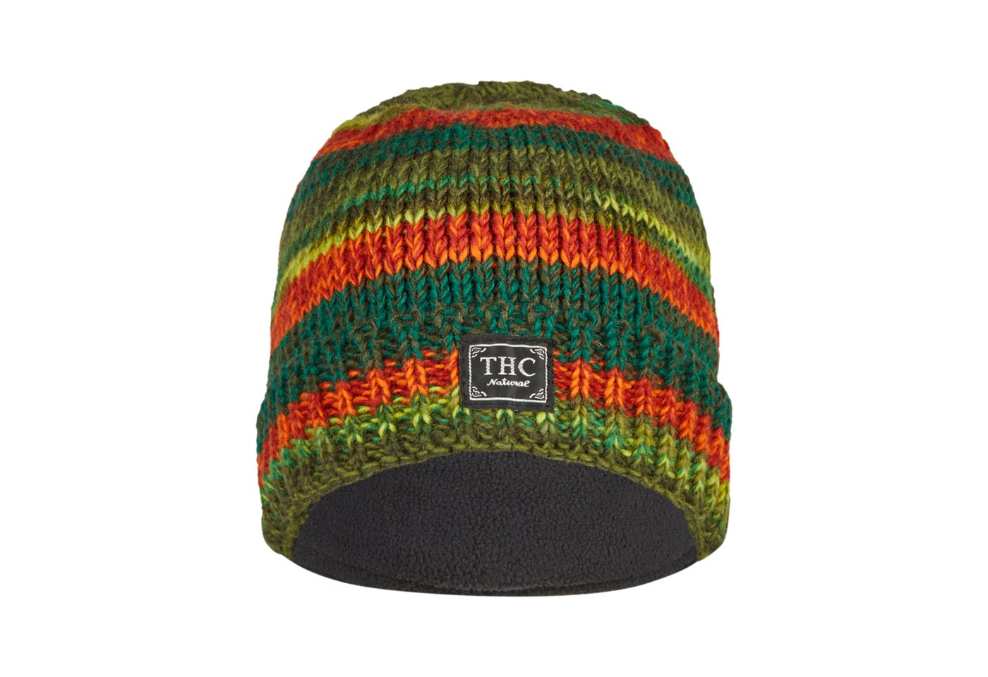 THC Natural Line Strickmütze THC Schafwoll Rollcap 804 (1 Stück, 1-St., 1 Stück) Innenfutter Fleece von THC Natural Line