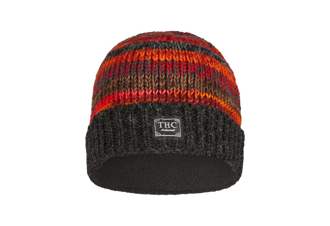 THC Natural Line Strickmütze THC Schafwoll Rollcap 815 (1 Stück, 1-St., 1 Stück) Innnfutter Fleece von THC Natural Line