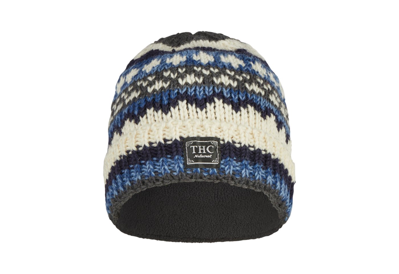 THC Natural Line Strickmütze THC Schafwoll Rollcap 816 (1 Stück, 1-St., 1 Stück) Innenfutter Fleece von THC Natural Line