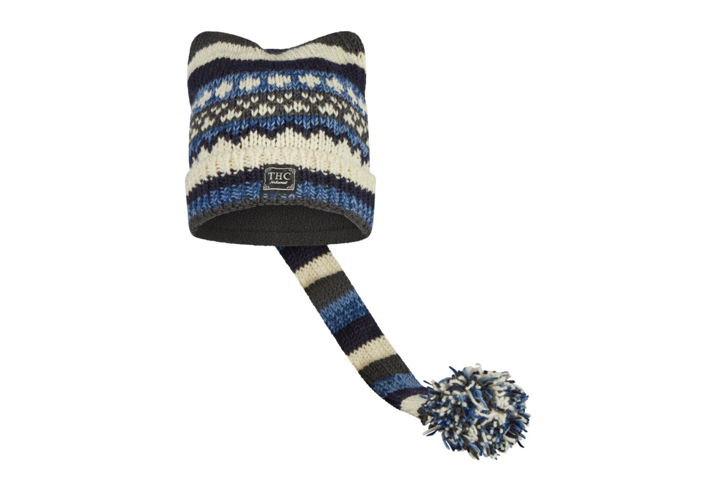 THC Natural Line Strickmütze THC Schafwoll Zipfelmütze 816 (1 Stück, 1-St., 1 Stück) Innenfutter Fleece von THC Natural Line