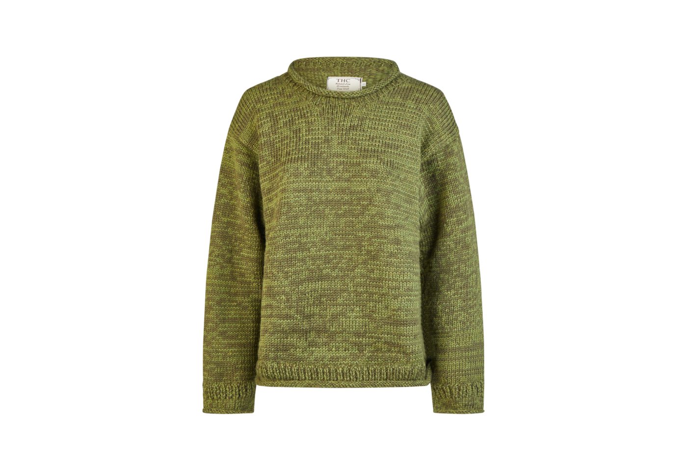 THC Natural Line Strickpullover THC Schafwoll Strickpullover Grün 720 (1 Stück, 1-tlg., 1 Stück) weiche Schurwolle von THC Natural Line