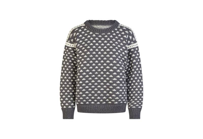 THC Natural Line Strickpullover THC Schafwoll Strickpullover anthrazit 131 (1 Stück, 1-tlg., 1 Stück) weiche Schurwolle von THC Natural Line