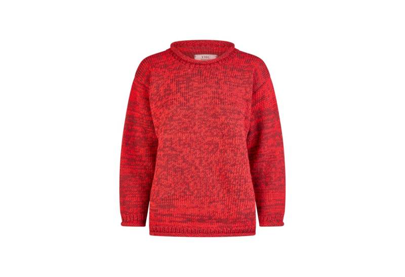 THC Natural Line Strickpullover THC Schafwoll Strickpullover rot 715 (1 Stück, 1-tlg., 1 Stück) weiche Schurwolle von THC Natural Line