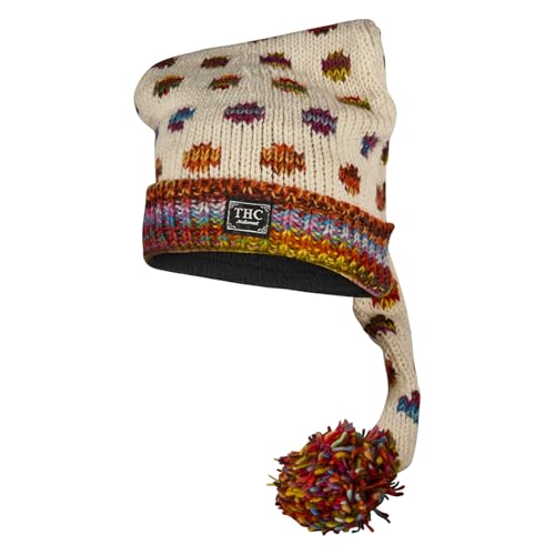 THC Schafwoll Zipfelmütze 840 gepunktet | Schafwolle | Strickmütze | Zipfelmütze | Woll-Mütze | Schafwollmütze | Wintermütze von THC Natural Line