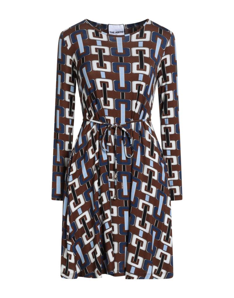 THE ABITO Milano Mini-kleid Damen Braun von THE ABITO Milano