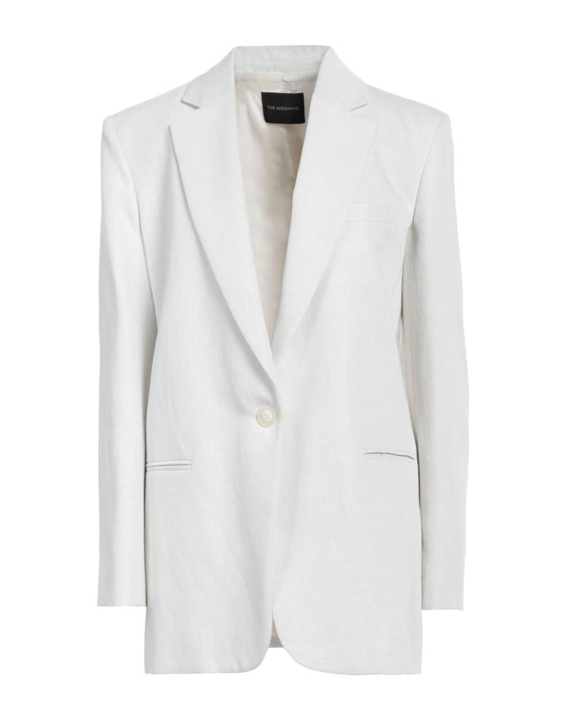 THE ANDAMANE Blazer Damen Hellgrau von THE ANDAMANE