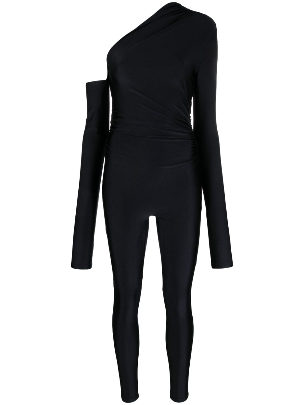 THE ANDAMANE Schulterfreier Jumpsuit - Schwarz von THE ANDAMANE