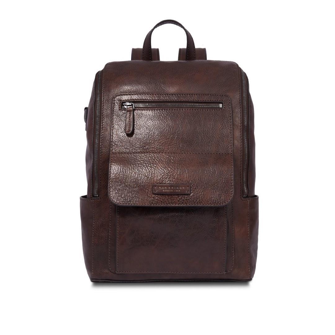 THE BRIDGE - Computerrucksack Ke Chestnut Ruthenium Braun von THE BRIDGE