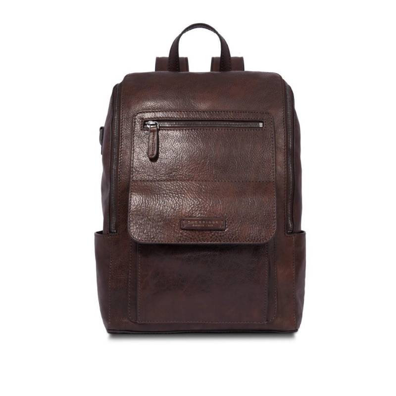 THE BRIDGE - Computerrucksack Ke Chestnut Ruthenium Braun von THE BRIDGE