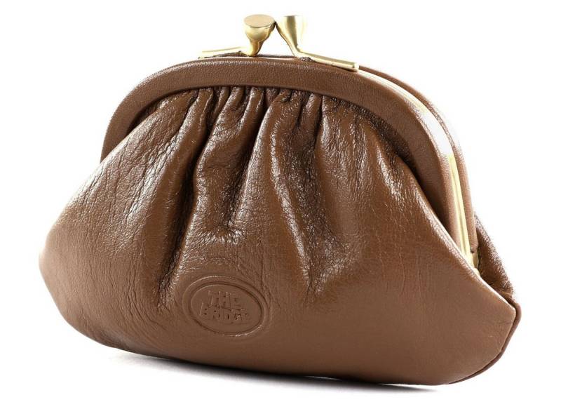 THE BRIDGE Geldbörse Coin Wallet, aus echtem Rindsleder von THE BRIDGE