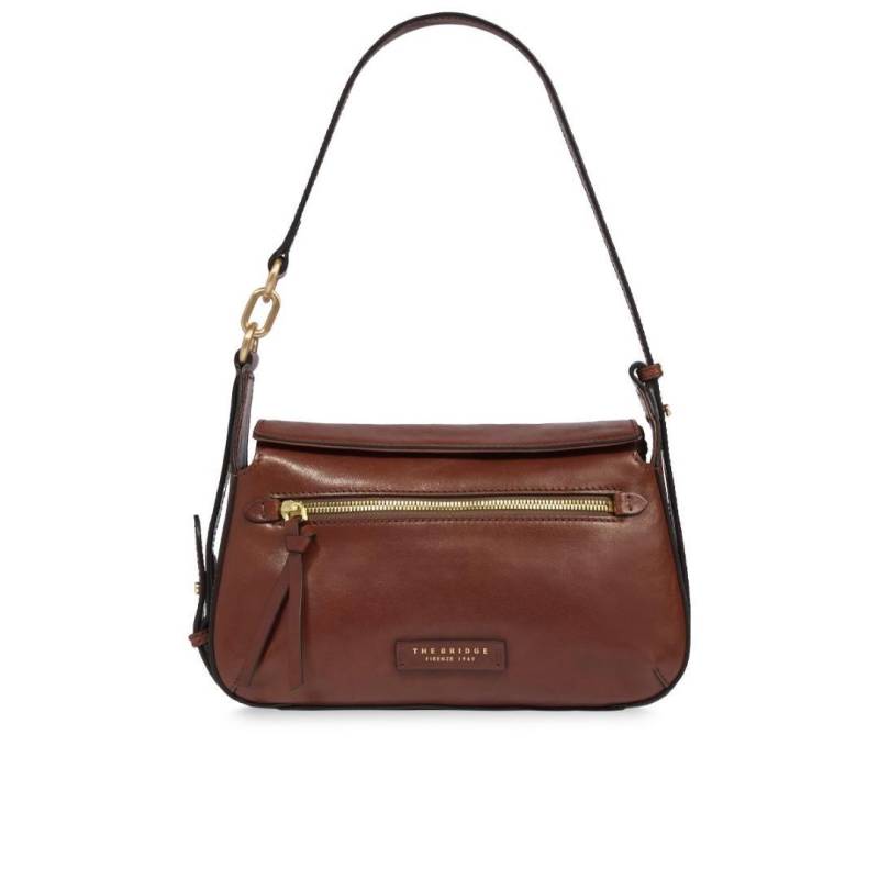 THE BRIDGE - Handtasche Crossbody Ingrid Marrone Oro Braun von THE BRIDGE