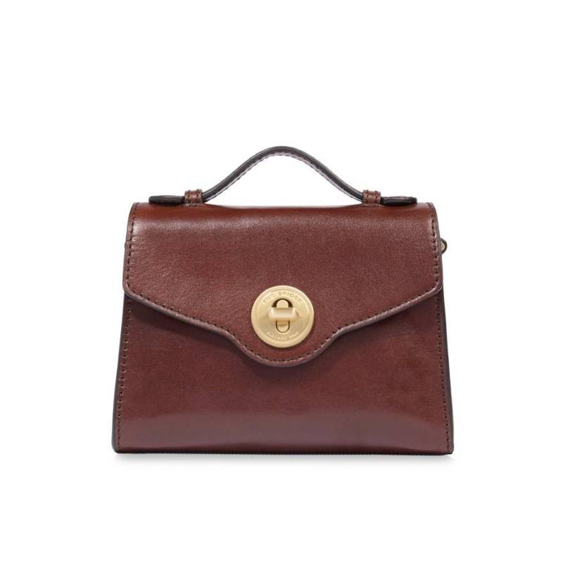 THE BRIDGE - Handtasche Crossbody Irene Marrone Oro Braun von THE BRIDGE