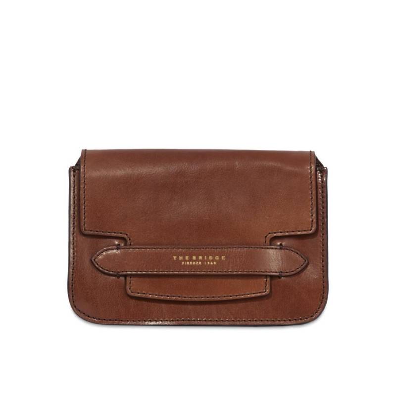 THE BRIDGE - Handtasche Crossbody Marrone-Oro Braun von THE BRIDGE